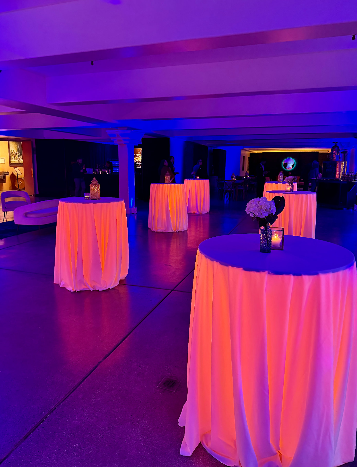 Moody cocktail lounge styled by Divine Design Spaces